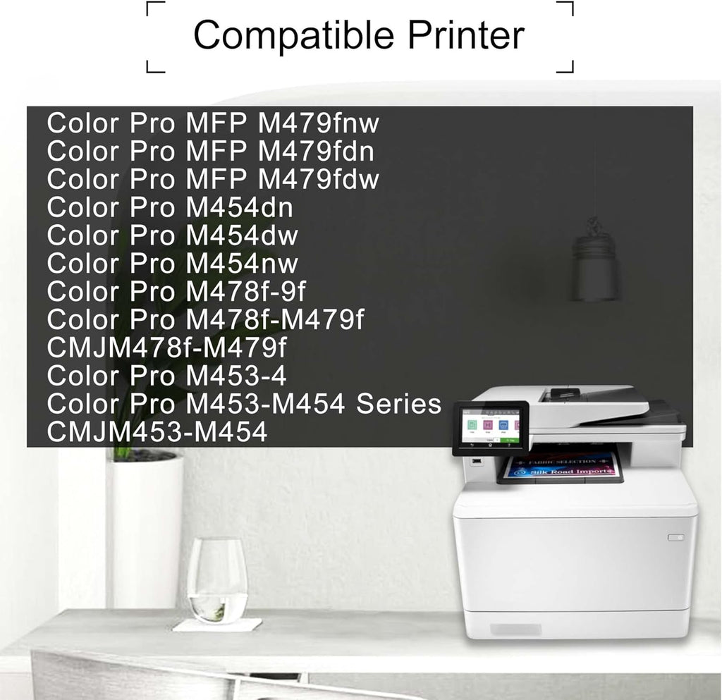 414A Compatible Toner Cartridge for HP Color Pro MFP M479fdw M454dn M454dw M454nw M453-M454 Series Printer D696086