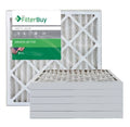Silver MERV 8 25x25x2 Pleated AC Furnace Air Filter, Pack of 6 F58335