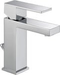 Chrome Single Hole Bathroom Faucet with Drain Assembly G89191