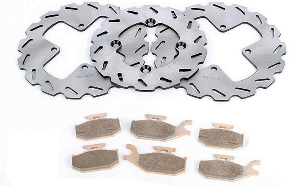 Front & Rear Brake Rotors and Brake Pads for Can-Am Outlander 800 D2366