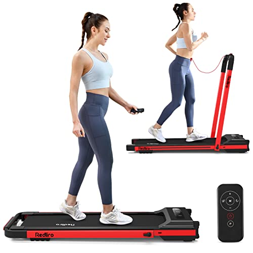 Under Desk Treadmill, 2 in 1 Motorized Portable Foldable Walking Pad with Remote Control Q477670