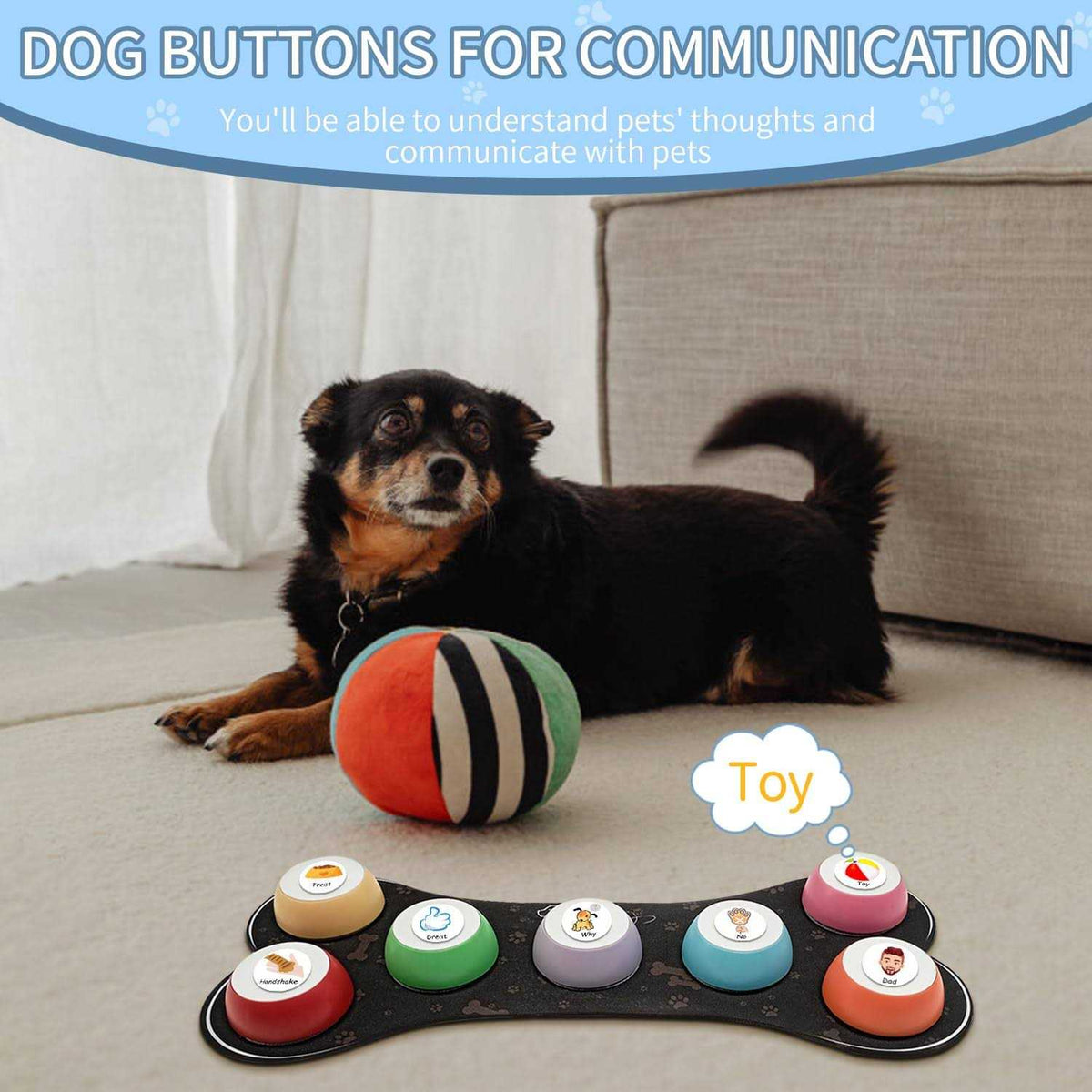 7 Dog Talking Button Set F343