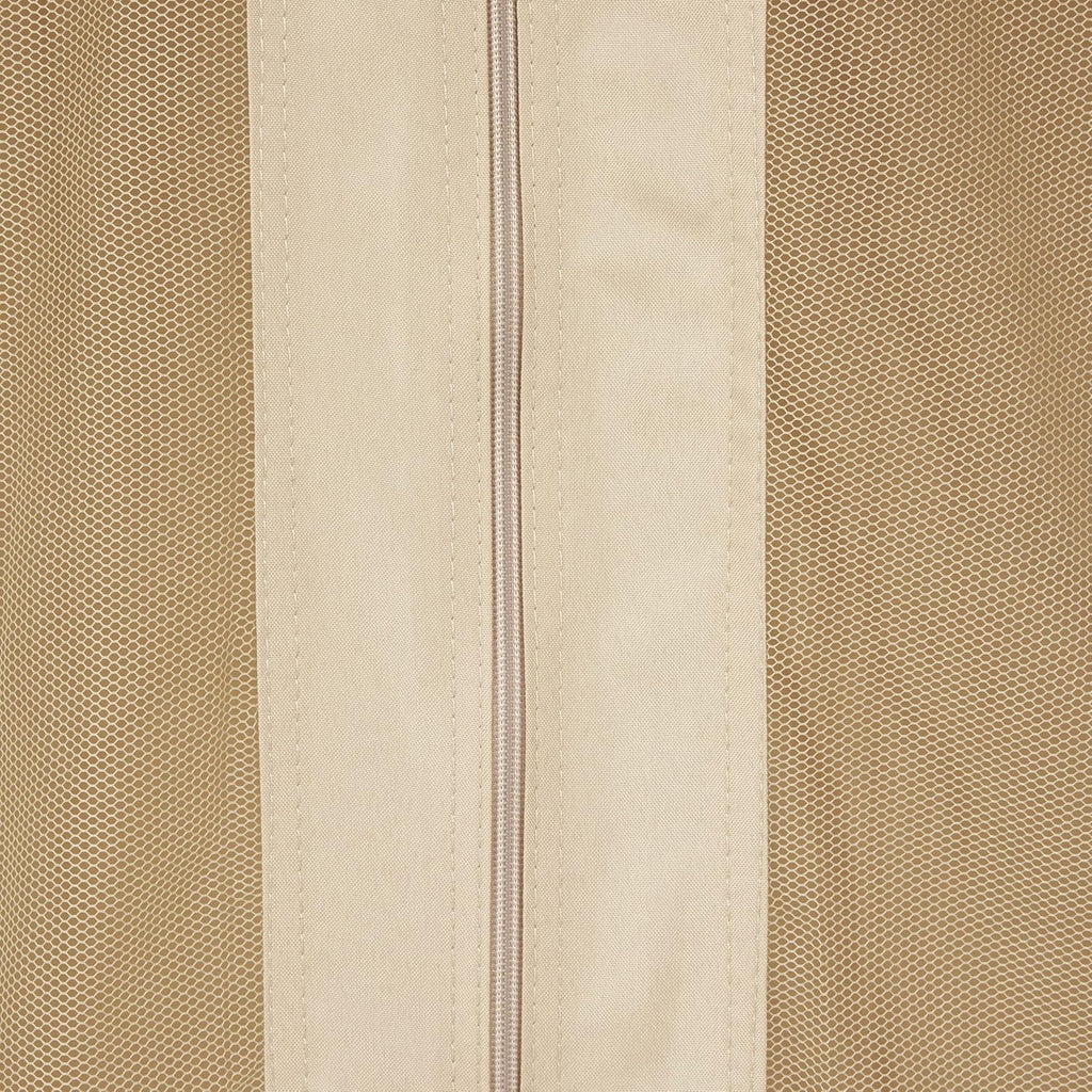 Beige Outdoor Gazebo Canopy with Net Drapery I8799