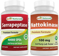 Serrapeptase 40000 SPUs & Nattokinase 100 Mg Q57127