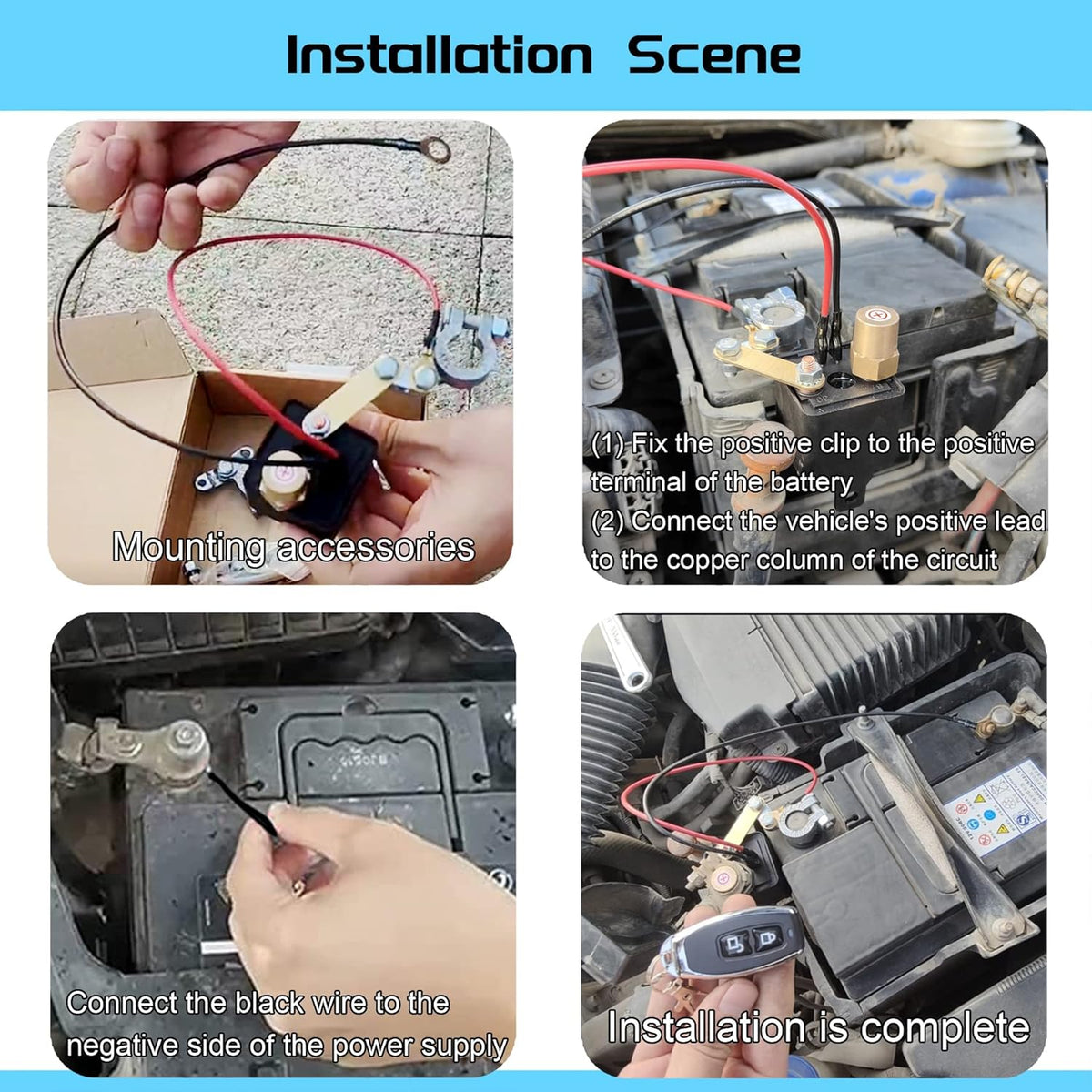 DC12V 250A Remote Battery Disconnect Switch O611