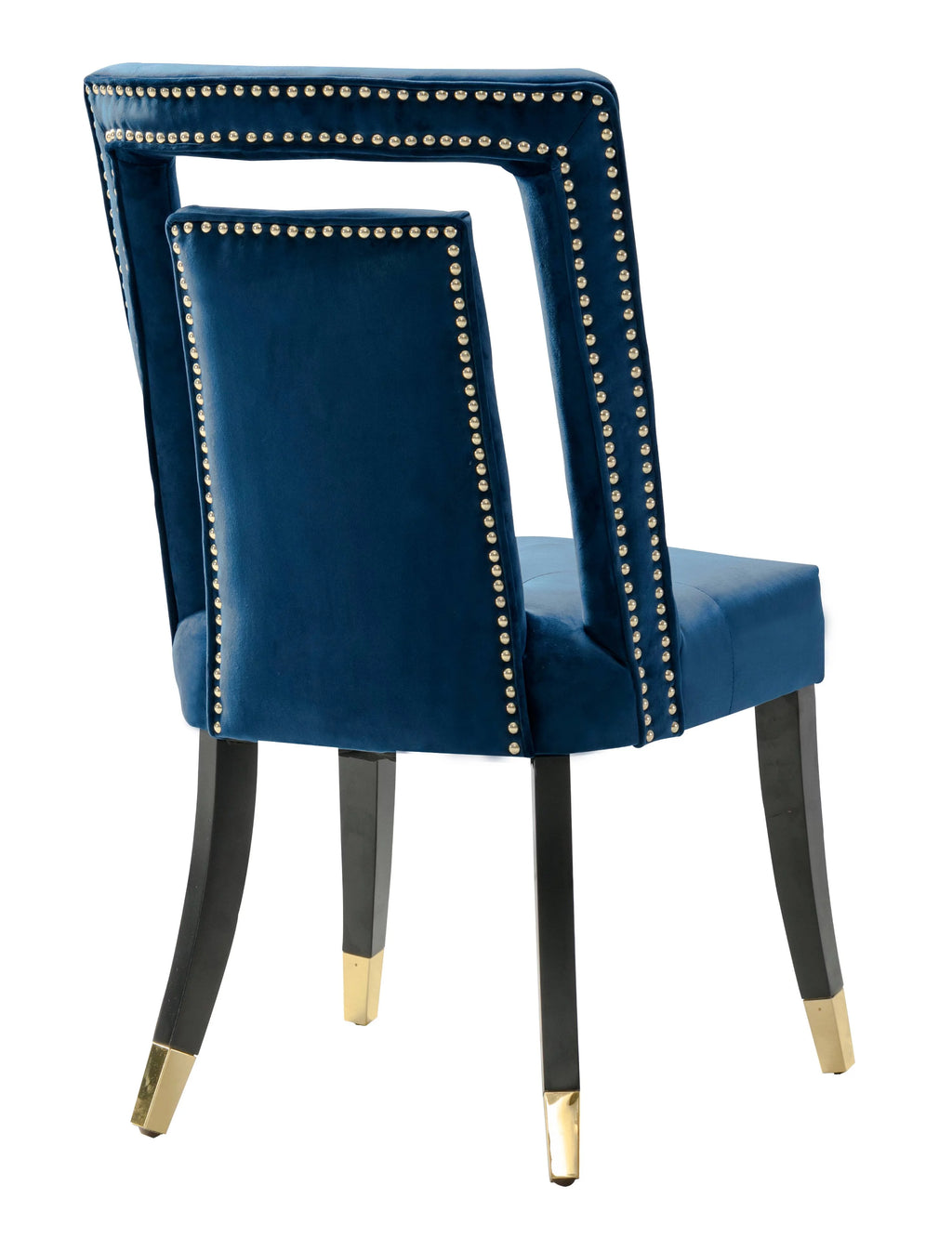 Velvet Upholstered Dining Chair Set of 2 O713