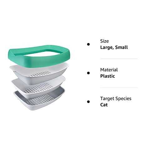 3 Sifting Tray Cat Litter Box with Non-Stick Coating A58487