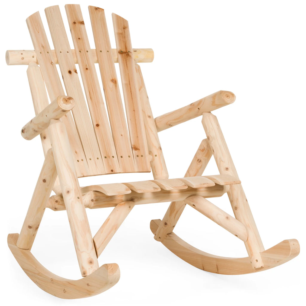 Wooden Rocking Chair Natural Finish H140677