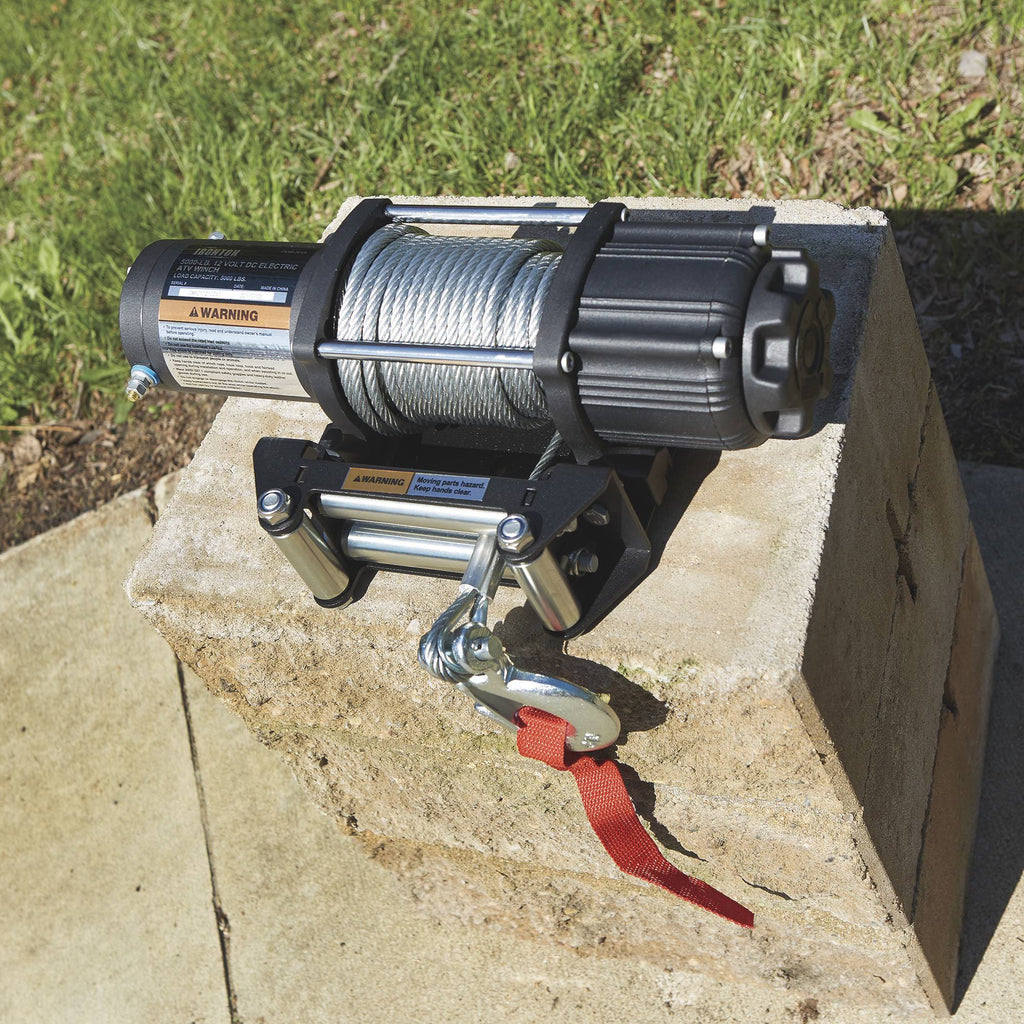 12 Volt DC Electric ATV Winch 5,000-lb. Capacity Steel Wire Rope Z328372