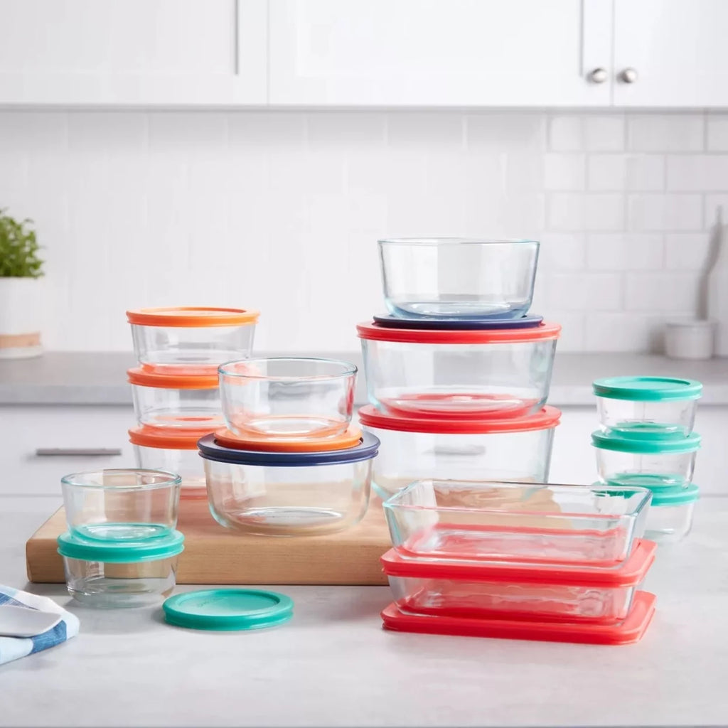 30-Piece Glass Food Storage Containers J293