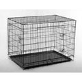 42x22 Pet Folding Dog Crate Kennel with ABS Tray B357