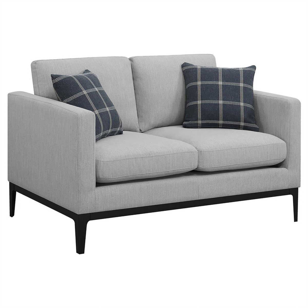 2-piece Fabric Living Room Set in Light Gray E53403