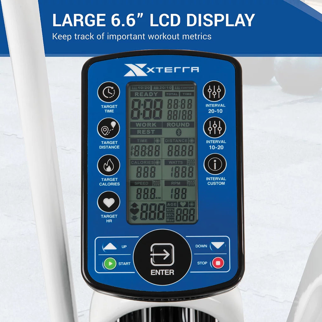 Air Resistance Fan Upright Bike with LCD Display E86812