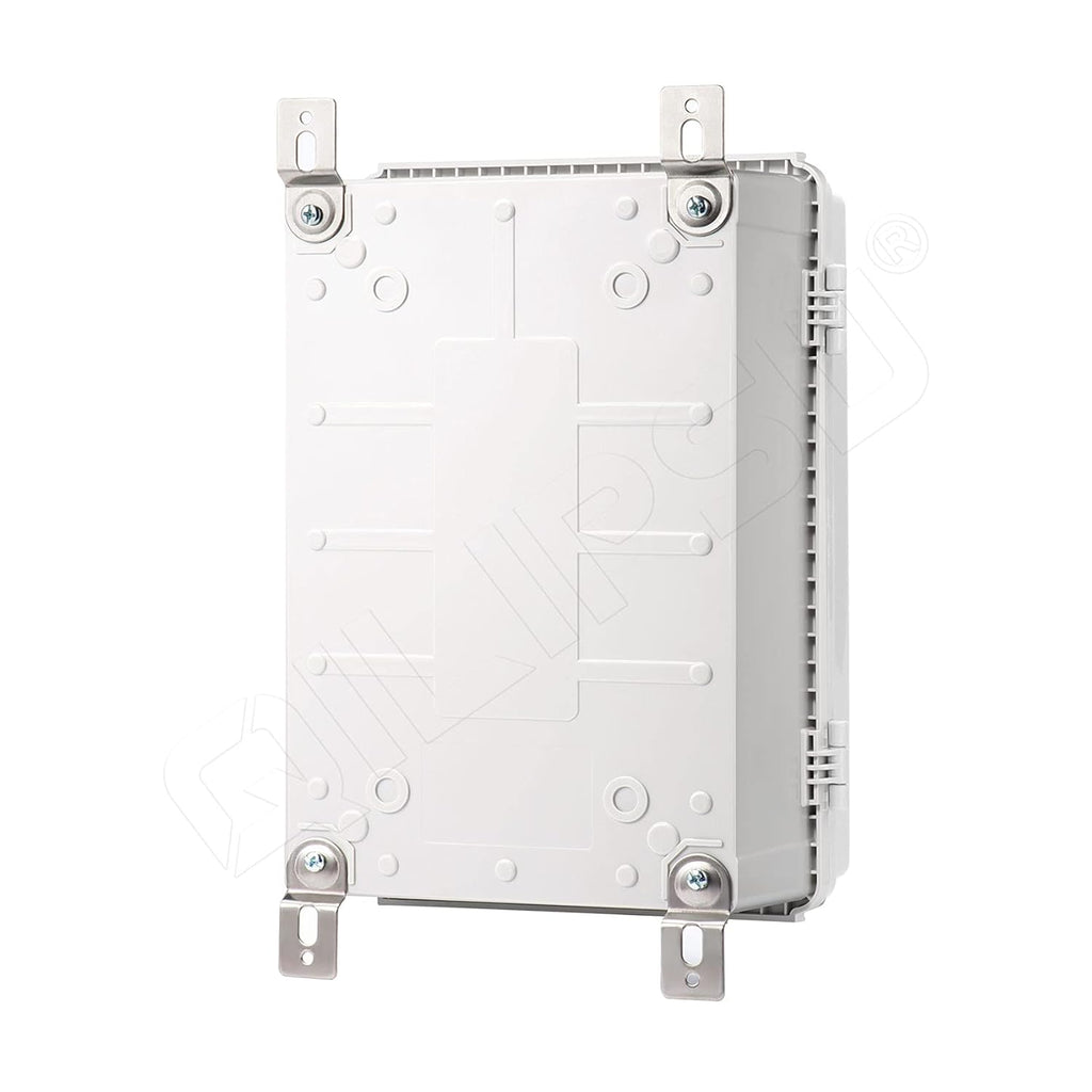 Stainless Steel Latch Junction Box with Inner Door, IP67 Waterproof Electrical Box, ABS Plastic Grey, Pack of 2 C593473