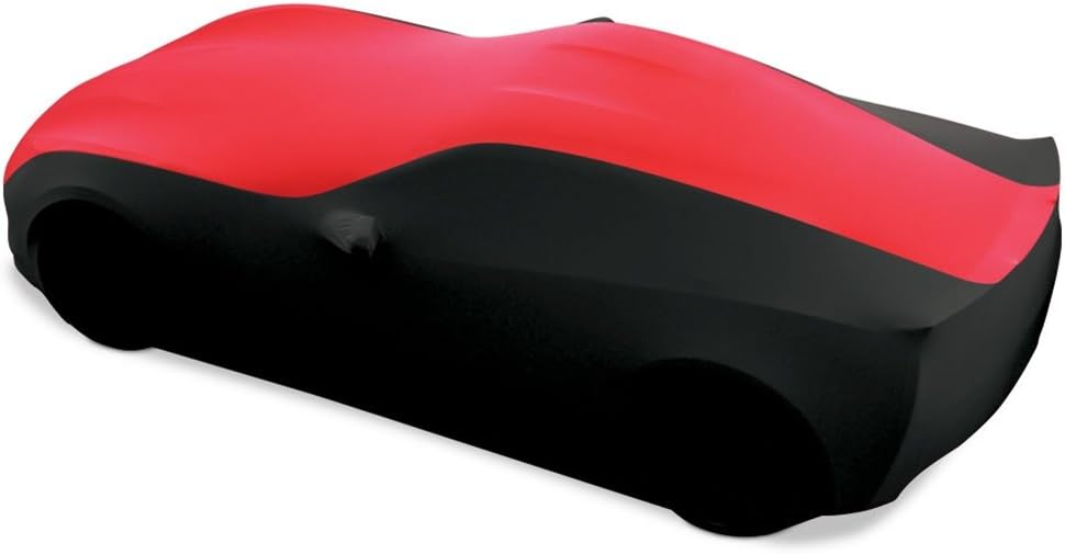 Blue/Black Stretch Satin Indoor Car Cover X586085
