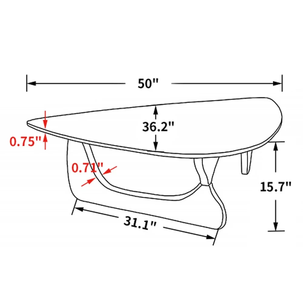 Modern Triangle Coffee Table Q2565