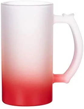 2 Pieces Frosted Glass 16 oz Mug O791