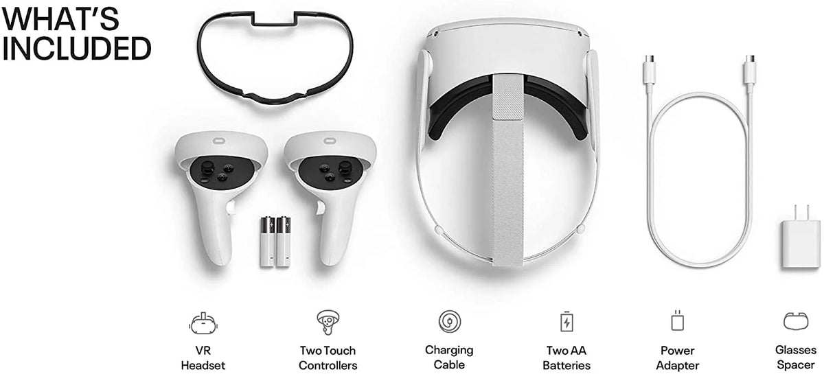 White 256GB Virtual Reality Gaming Headset N397