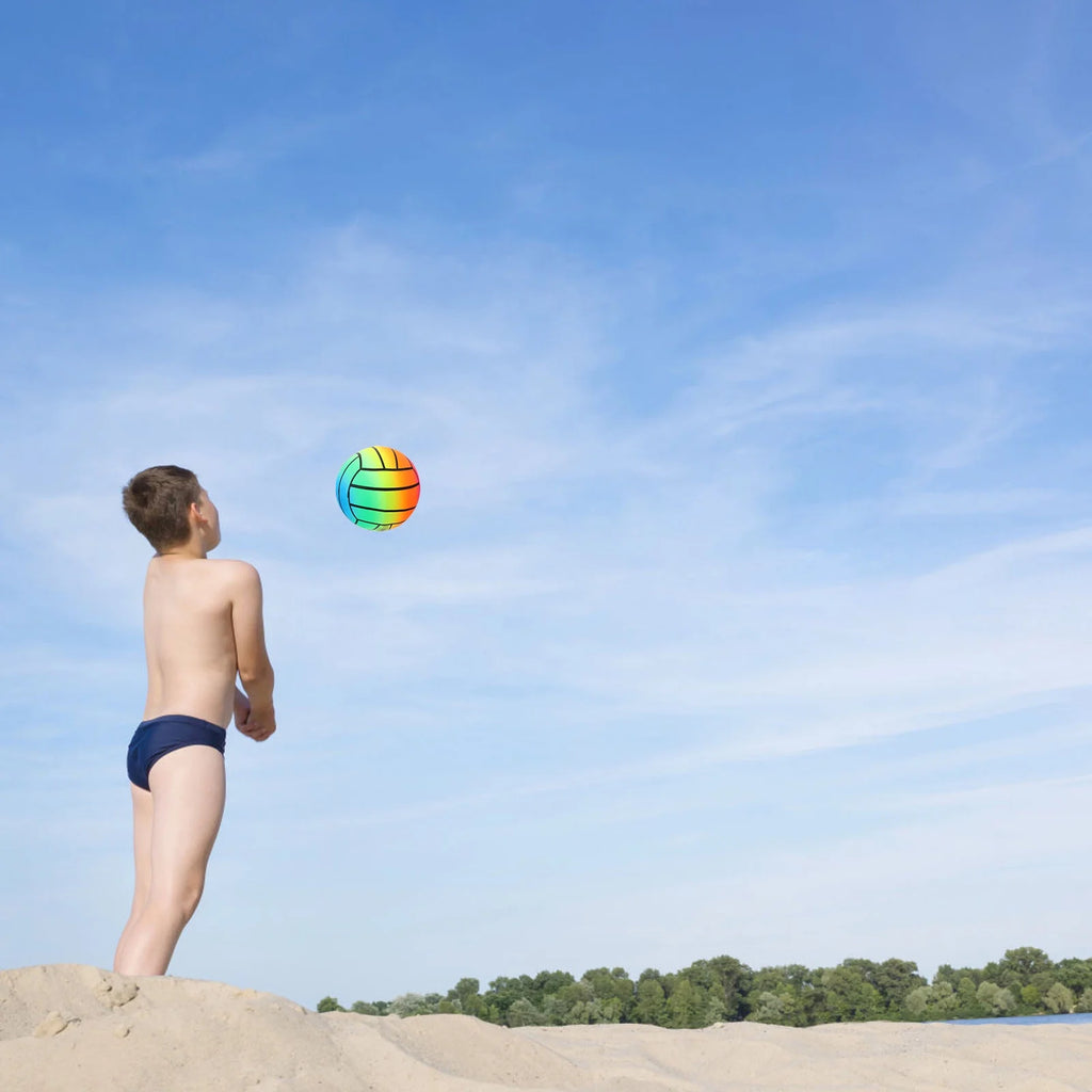 Rainbow PVC Inflatable Volleyball Toy M93457