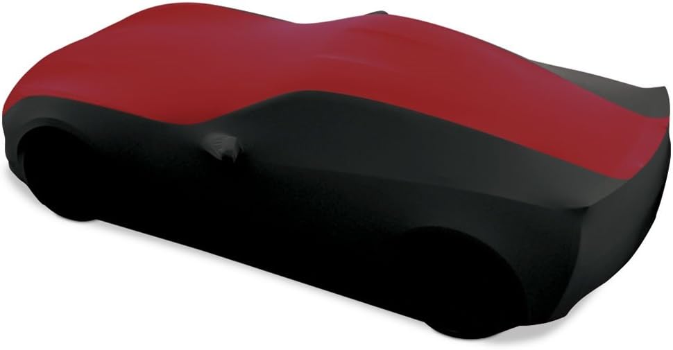 Blue/Black Stretch Satin Indoor Car Cover X586085