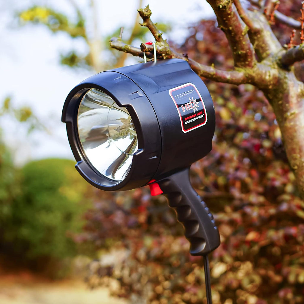 Handheld 2000 Lumen Spotlight Floodlight with 12V Car Charger and Nylon Storage Bag D177847