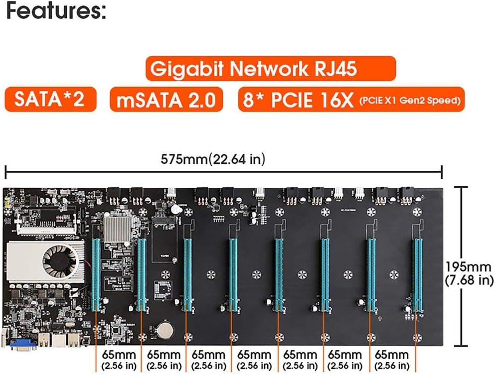 8 Video Card Slot DDR3 Motherboard CPU Set M447906