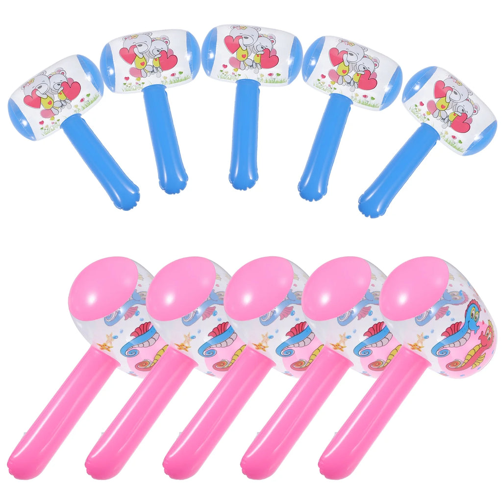 60 Pcs Inflatable Hammer Kids Toy with Bell Handle W55128