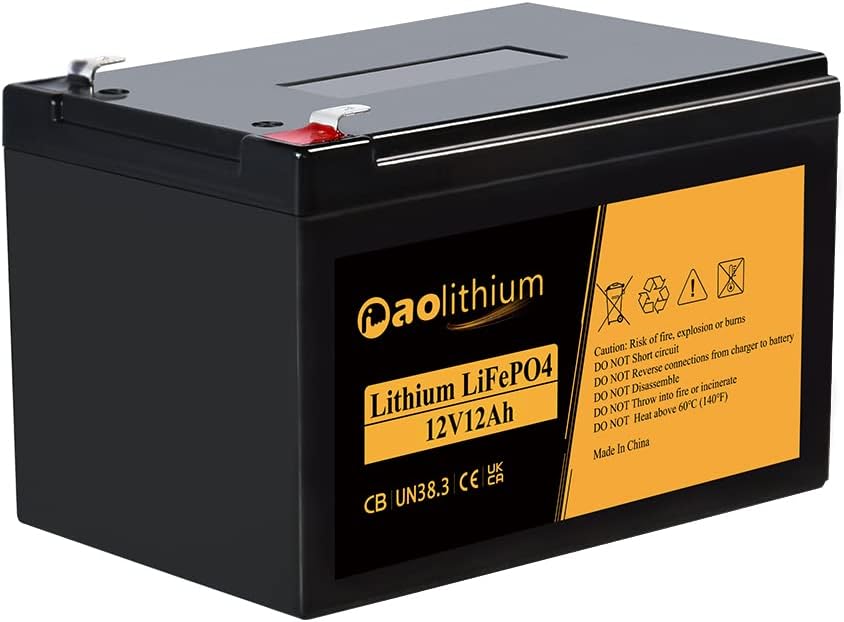 12V 100Ah LiFePO4 Battery with Bluetooth 4000 Cycles Built-in BMS 2Pack R5345