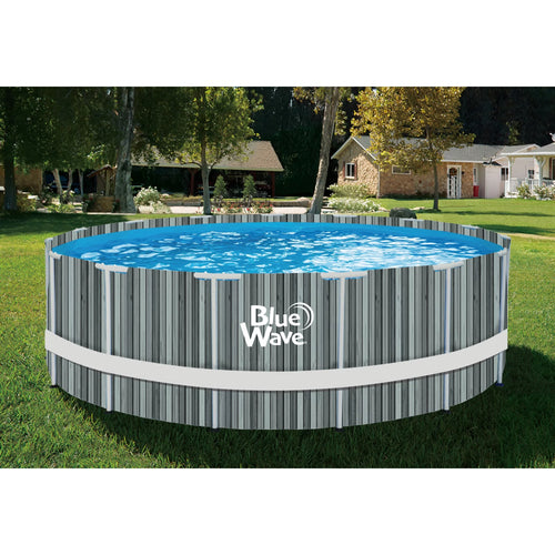 15-ft Round 48-in Deep Above Ground Swimming Pool with Cover F5774