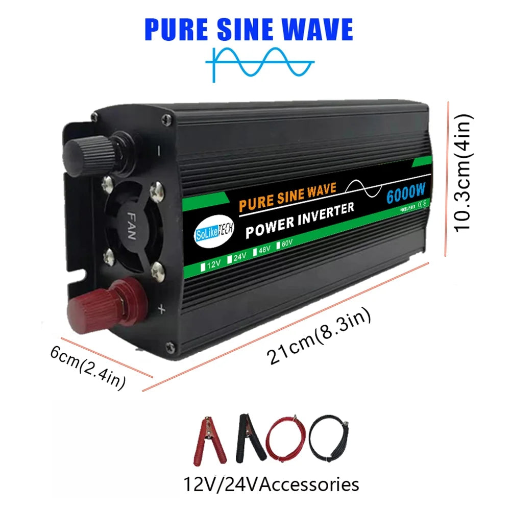 Pure Sine Wave Inverter 12V To 6000W B386117