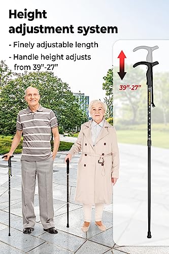 Adjustable Black Walking Cane Q805