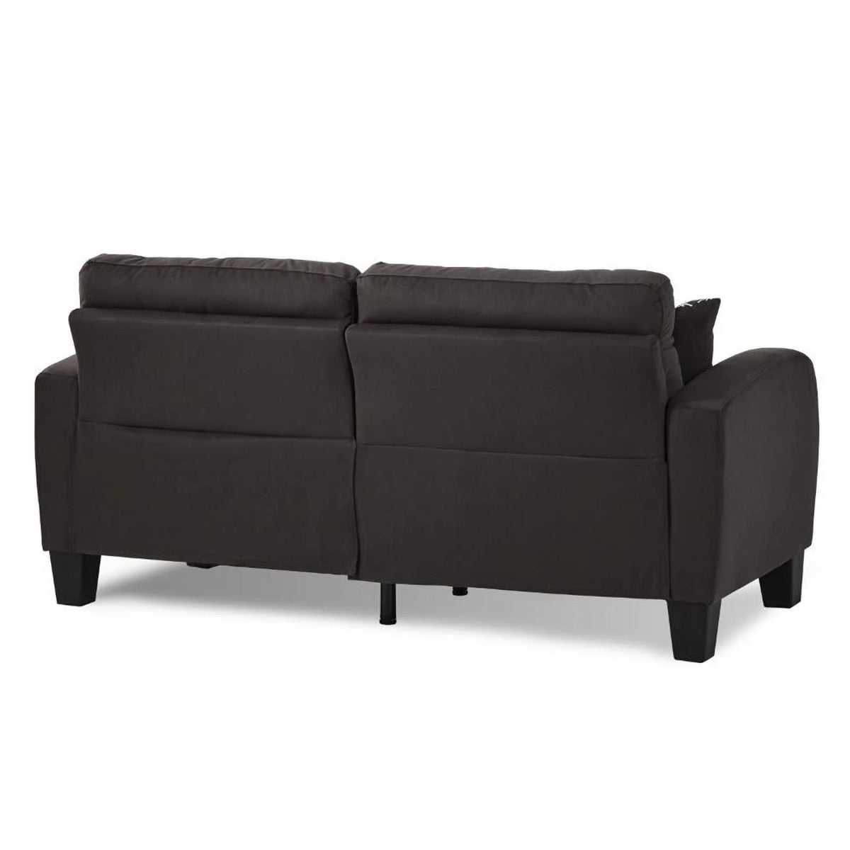 Chocolate Fabric Sofa with 2 Pillows M530