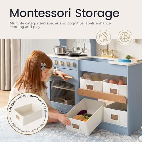 Wooden Toy Kitchen with Stove, Sink & Accessories G6345