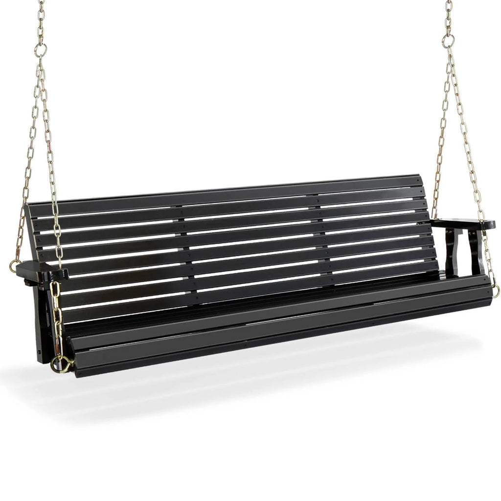 5 ft Brown Wooden Porch Swing X780514