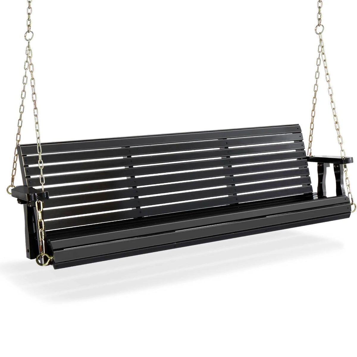 5 ft Brown Wooden Porch Swing X780514
