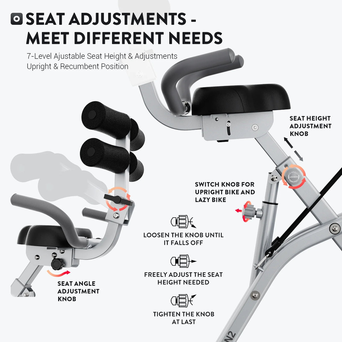 Foldable Magnetic Exercise Bike A200588