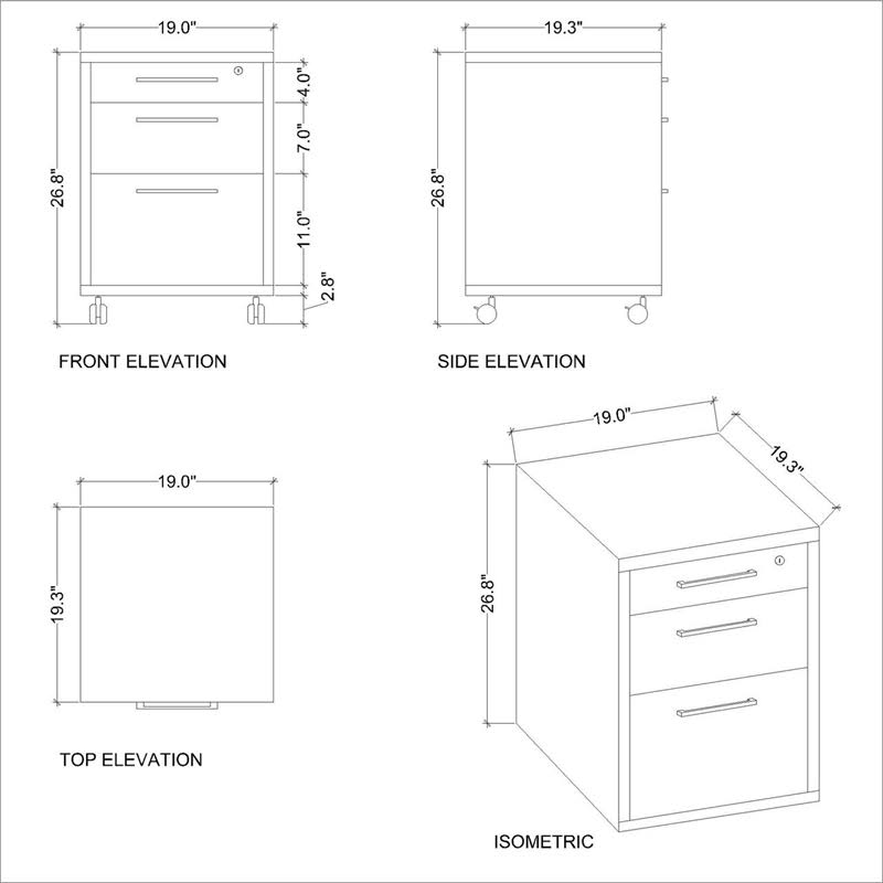 White Wooden Writing Desk Set I17917