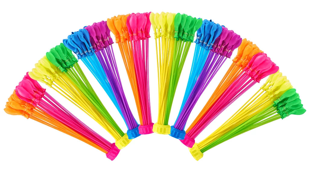 265 Neon Splash Rapid-Filling Self-Sealing Water Balloons 8 Pack F473373