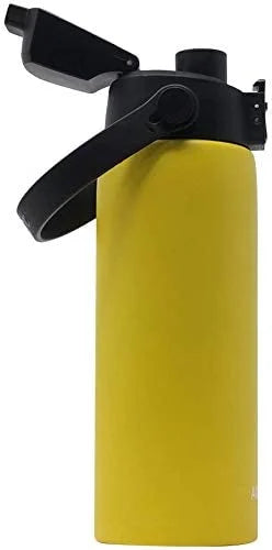 6-Pack Lemon Yellow 21 Ounce Stainless Steel Double Wall Insulated Sports Water Bottle M49109