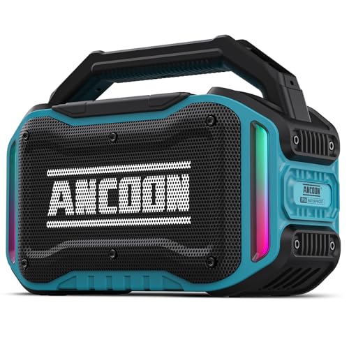 Bluetooth Wireless Speaker with Bass, 20H Playtime, IPX6 Waterproof (Black) K687