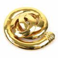 Pre-Owned Gold Metal Brooch Y1717