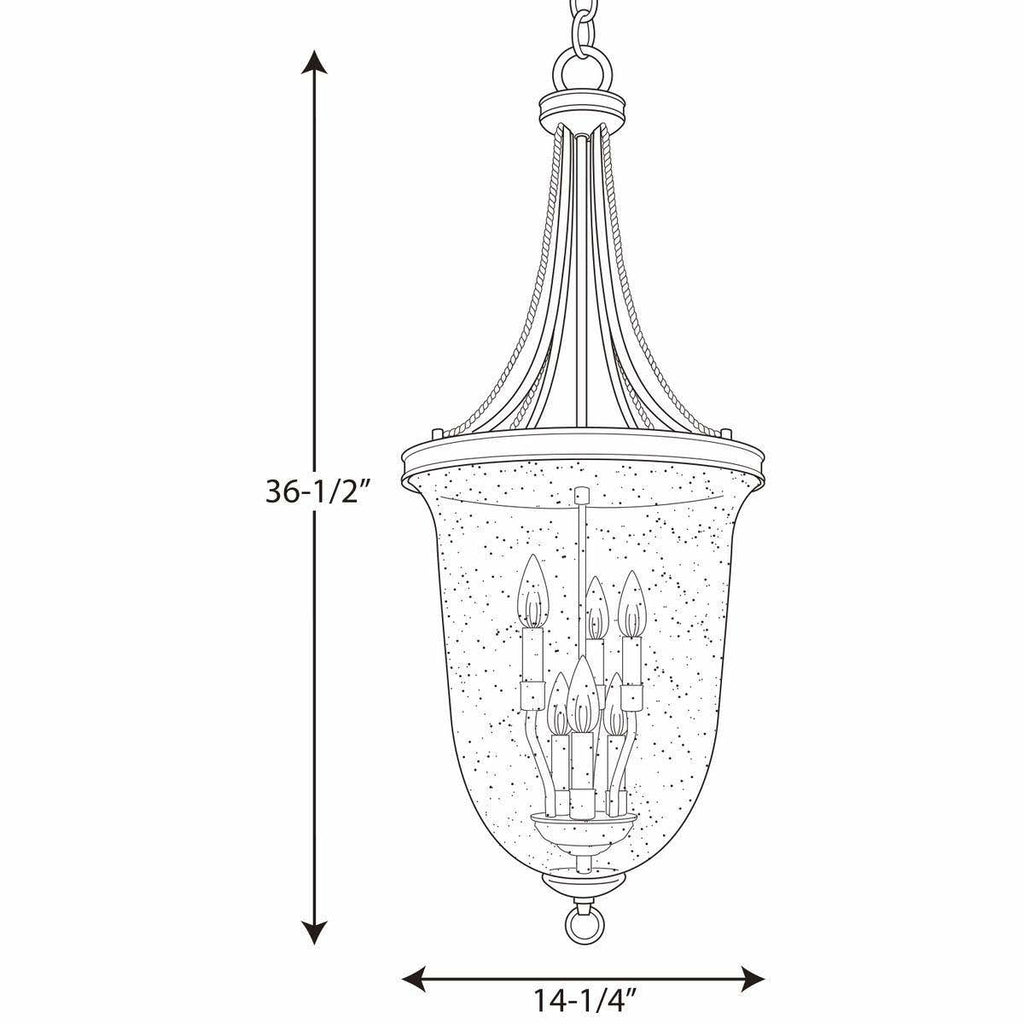 Antique Bronze Seeded Glass Pendant Light Z69243