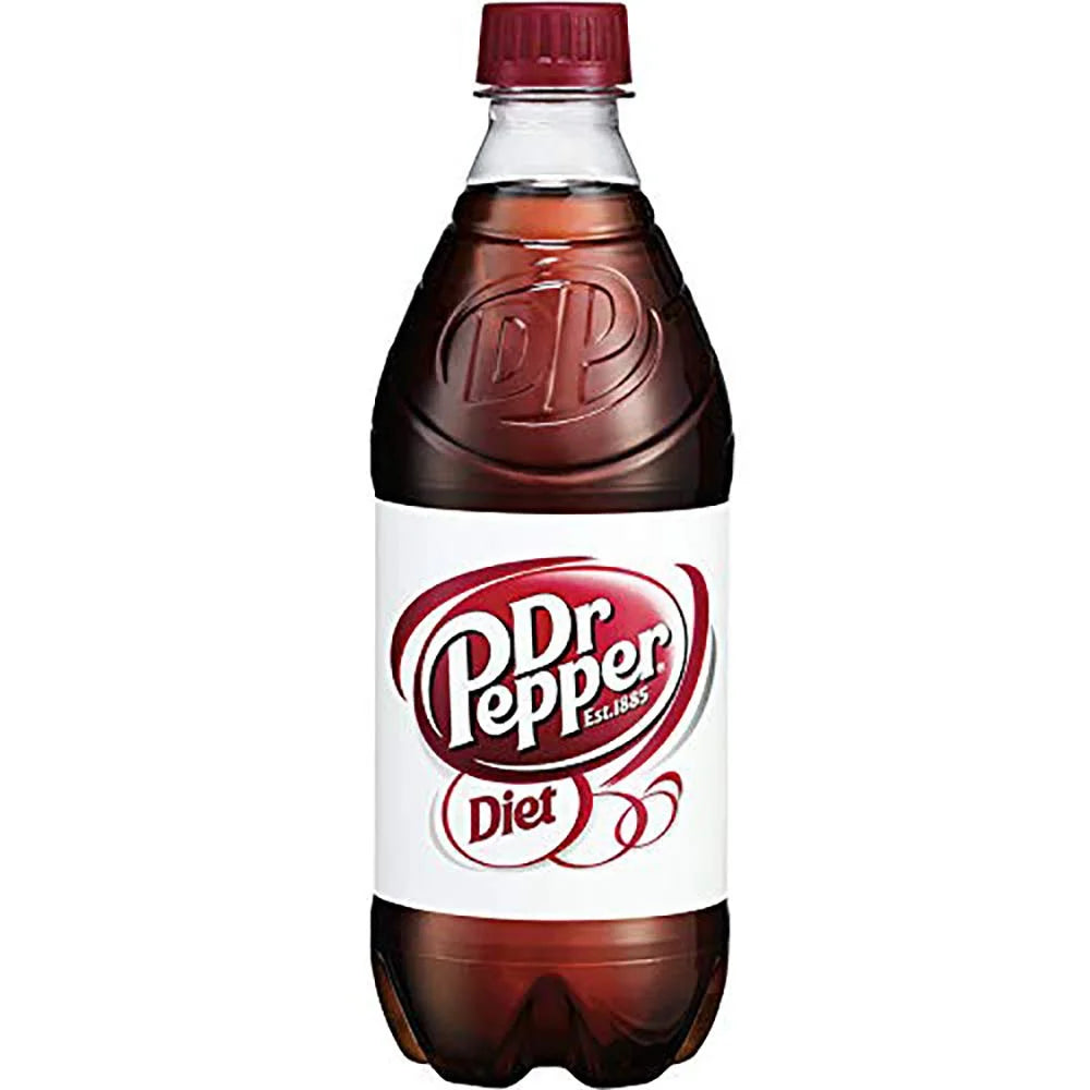 Diet Dr Pepper Soda 20oz Bottles, Quantity of 12 O7131