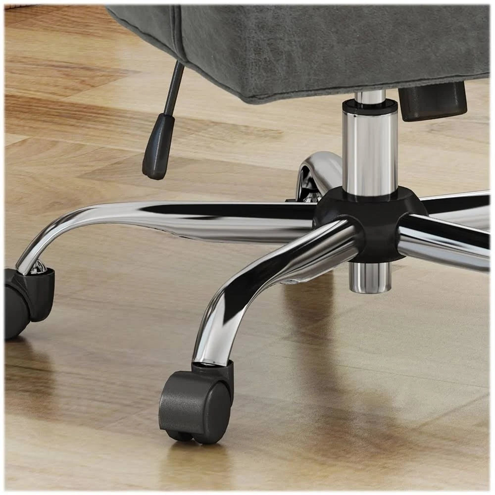 Slate Microfiber and Chrome Office Chair P957081
