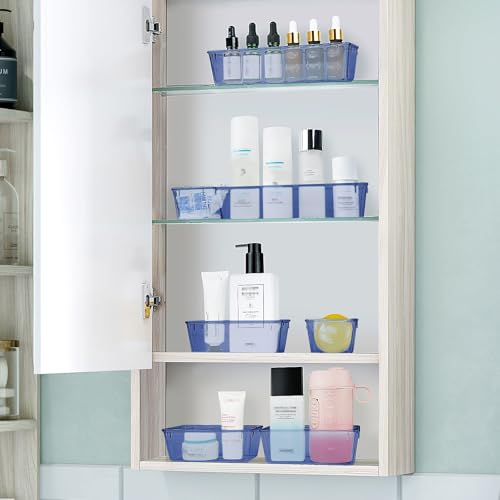 25 PCS Clear Plastic Drawer Organizer Set, 4 Sizes F12663