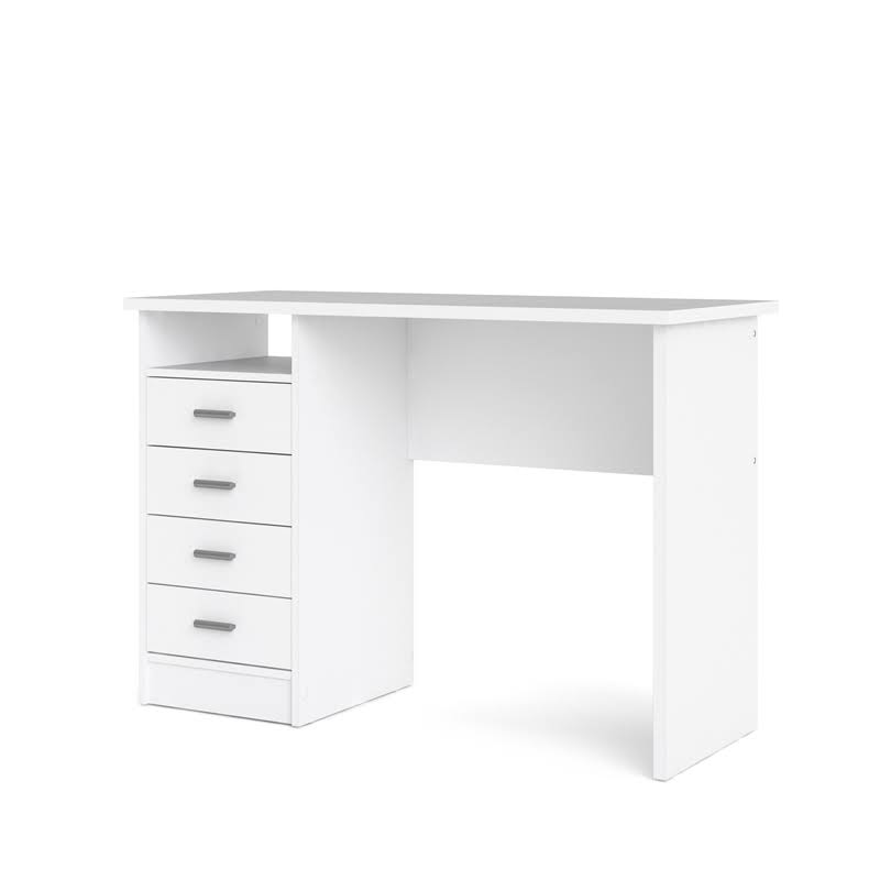 White Wooden Writing Desk Set I17917