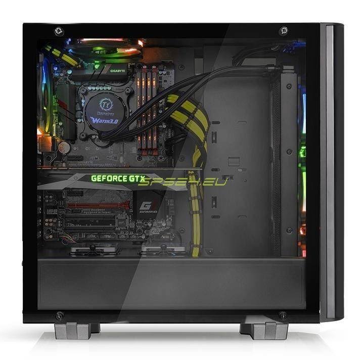 Black Midi-Tower Tempered Glass Edition E265133