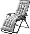 61in Gray Padded Patio Lounger Cushion N3156