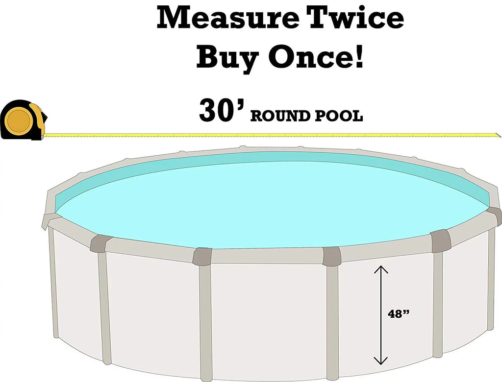 30' Round Unibead Pool Liner 48" Height 25 Gauge X566060