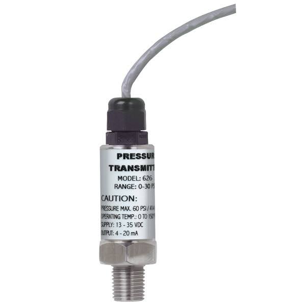Industrial Pressure Transmitter, 0-2000 Psig, 3& Cable G955